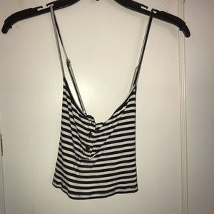 striped cropped top